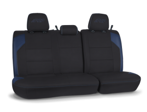 Toyota Tacoma Rear Bench Cover - PRP Seats - Black/Navy Blue - `16-`23